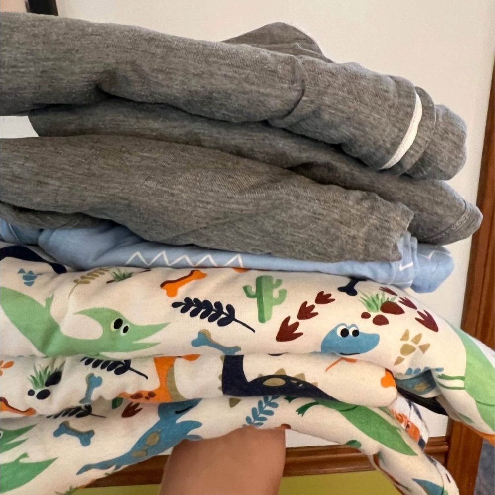 3 Zipadee zip sleep sacks, size large (12-24 months), heather grey